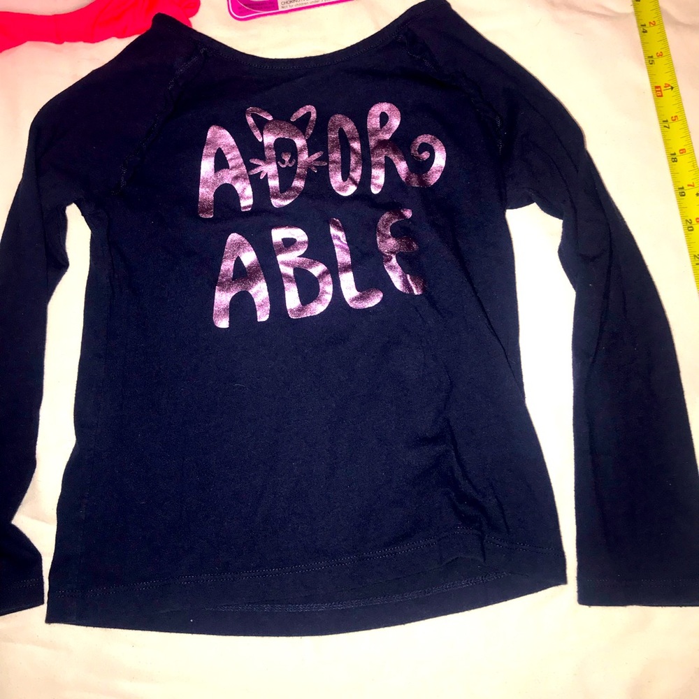 “Adorable” girls long sleeve shirt